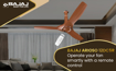 Bajaj Arioso 12DC5R 1200mm Silent ABS BLDC Ceiling Fan|5-StarRated Energy Efficient Ceiling Fans for Home|Remote Control|High Air Delivery, Silent Operation| Unique Adjustable Canopy/Walnut & Copper की तस्वीर