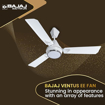 Picture of Bajaj Ventus EE 1200mm Vanilla White Ceiling Fan