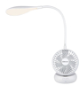 Bajaj AirLight 85 mm Personal Rechargeable Fan with Task lighting |8 W Table Fan| 360-Degree Table Lamp| 3-6 Hours* Battery Backup| Silent Operation| USB Charging Fan की तस्वीर