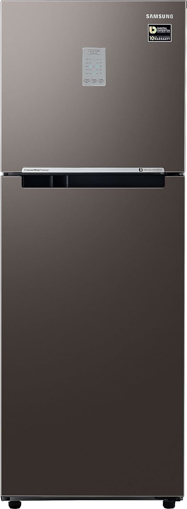 Picture of Samsung 236 L, 2 Star, Bespoke Convertible, Digital Inverter with Display, Frost Free Double Door Refrigerator (RT28CB732C2/HL, Cotta Steel Charcoal, 2023 Model)