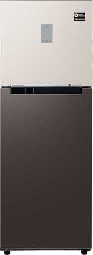 Samsung 301 L, 2 Star, Bespoke Convertible 5-in-1, Digital Inverter with Display, Frost Free Double Door Refrigerator (RT34CB522C7/HL, Beige & Charcoal, 2023 Model) की तस्वीर