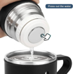 Picture of Stainless Steel Vacuum Insulated Bottle Water Flask Gift Set With Two Cups Hot & Cold | Gifts For Employees | Corporate Gift Item - 500 Ml