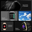 Picture of Fire-Boltt Rise BT Calling,1.85", Voice Assistance & 123 Sports Single BT Connection Smartwatch (Black Strap, Free Size) ,(Rise BSW069)