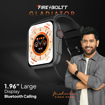 Fire-Boltt Gladiator 1.96" Biggest Display Smart Watch with Bluetooth Calling, Voice Assistant &123 Sports Modes, 8 Unique UI Interactions, SpO2, 24/7 Heart Rate Tracking (Black), (Gladiator O BSW072) की तस्वीर