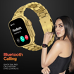 Fire-Boltt Gladiator 1.96" Biggest Display Luxury Stainless Steel Smart Watch with Bluetooth Calling, Voice Assistant &123 Sports Modes, 8 Unique UI Interactions, 24/7 Heart Rate Tracking (Gold), (Gladiator SS BSW072) की तस्वीर