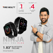 Picture of Fire-Boltt Ninja Call Pro Plus 1.83" Smart Watch with Bluetooth Calling, AI Voice Assistance, 100 Sports Modes IP67 Rating, 240 * 280 Pixel High Resolution (Black),(Ninja Call Pro Plus BSW053)