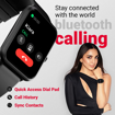 Fire-Boltt Ninja Call Pro Plus 1.83" Smart Watch with Bluetooth Calling, AI Voice Assistance, 100 Sports Modes IP67 Rating, 240 * 280 Pixel High Resolution (Black),(Ninja Call Pro Plus BSW053) की तस्वीर