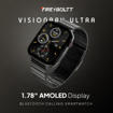 Fire-Boltt Visionary Ultra 1.78" AMOLED, Stainless Steel Luxury Smart Watch with Extra Silicone Strap for Casual Look, Bluetooth Calling with Rotating Crown, 100+ Sports Mode, TWS Connection, (Visionary Ultra BSW144) की तस्वीर