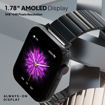 Picture of Fire-Boltt Visionary Ultra 1.78" AMOLED, Stainless Steel Luxury Smart Watch with Extra Silicone Strap for Casual Look, Bluetooth Calling with Rotating Crown, 100+ Sports Mode, TWS Connection, (Visionary Ultra BSW144)