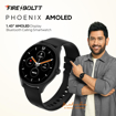 Picture of Fire-Boltt Phoenix AMOLED 1.43" Display Smart Watch, with 700 NITS Brightness, Stainless Steel Rotating Crown, Multipe Sports Modes & 360 Health, (Phoenix Amoled BSW196)