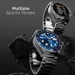 Picture of Fire-Boltt Quantum Luxury & Sporty Stainless Steel with Free Silicone Strap Smartwatch, 1.28" Bluetooth Calling, 2 Looks in 1 Watch, High Resolution of 240 * 240 Px & TWS Connection, (Quantum BSW088)