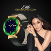 Picture of Fire-Boltt Emerald Gemstone-Studded Diamond Cut Smart Watch with 1.09” HD Display, Multiple Sports Modes, Health Suite, Wireless Charging, IP68 with Additional Stainless Steel Strap, (Emerald BSW066)