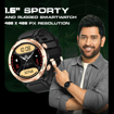 Fire-Boltt Sphere, Sporty Rugged Outdoor Smart Watch with a 1.6" High-Resolution HD Display, Shockproof Metal Body, Bluetooth Calling 600 mAh Battery, (Sphere BSW106) की तस्वीर