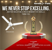 Havells 1200Mm Efficiencia Neo Bldc Motor Ceiling Fan 5 stars With Remote,26W,Upto 65% Energy Saving High Air Delivery,Winner Of National Energy Conservation Award (2021) (Efficiencia Neo (BLDC 26 W) with Remote (900 mm/1050 mm /1200 mm)) की तस्वीर