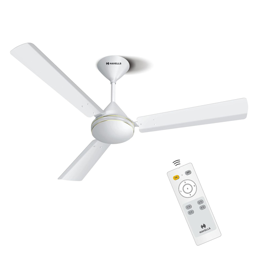 Havells 1200mm Efficiencia Prime BLDC Motor Ceiling Fan | 5 Star with Remote, 100% Copper | Upto 53% Energy Saving, High Air Delivery, 2 Year Warranty, Inverter Friendly, Timer | (Efficiencia Prime BLDC(900 mm/1050 mm /1200 mm )) की तस्वीर