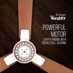 Picture of Havells Enticer 1200mm Decorative, Dust Resistant, High Power in Low Voltage (HPLV), High Speed Ceiling Fan  (Enticer ART /Wood Range ES (1200 mm))