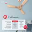 Havells 1200mm Enticer BLDC Motor Ceiling Fan | 5 Star with Remote, 100% Copper | Upto 55% Energy Saving with ECO Active Technology, High Air Delivery, 2 Year Warranty (Enticer BLDC (1200 mm)) की तस्वीर