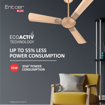 Havells 1200mm Enticer BLDC Motor Ceiling Fan | 5 Star with Remote, 100% Copper | Upto 55% Energy Saving with ECO Active Technology, High Air Delivery, 2 Year Warranty (Enticer BLDC (1200 mm)) की तस्वीर