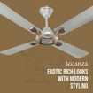 Picture of HAVELLS Leganza (52Watt) 1 Star 1200 mm Ultra High Speed 4 Blade Ceiling Fan  (Legaza 4Blade- ES (1200 mm))