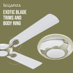 Picture of HAVELLS Leganza 1 Star 1200 mm Energy Saving 4 Blade Ceiling Fan (Legnaza ES  (1200 mm))