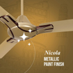 Picture of Havells Nicola 1400mm 1 Star Energy Saving Ceiling Fan (Gold Mist Copper, Pack of 1) (Nicola ES 1400MM)