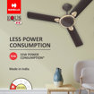 Havells 1200mm Equs ES Ceiling Fan | Premium Finish, Decorative Fan, Elegant Looks, High Air Delivery, Energy Saving, 100% Pure Copper Motor | 2 Year Warranty (Equs ES 1200MM) की तस्वीर