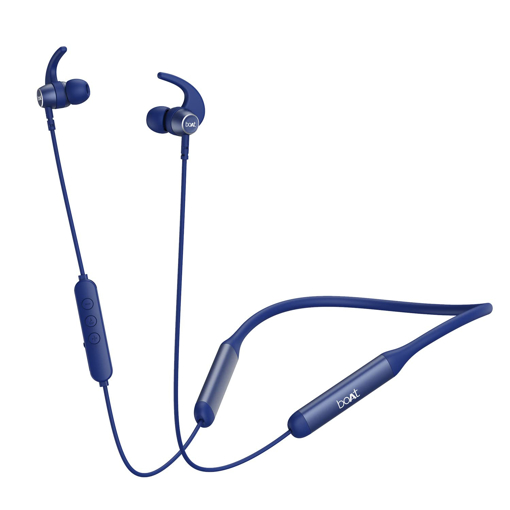 Picture of boAt Rockerz 330 Pro in-Ear Bluetooth Neckband with 60HRS Playtime, ASAP Charge, ENx Tech, Signature Sound, BT v5.2, Dual Pairing, IPX5, with Mic (Navy Blue)