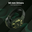 boAt Rockerz 558 Bluetooth Wireless Over Ear Headphones with Mic Upto 20 Hours Playback, 50MM Drivers, Soft Padded Ear Cushions and Physical Noise Isolation(Army Green) की तस्वीर