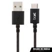 boAt Type-C A400 | Type-C to USB A 2 Mtrs Cable| 3A Fast Charging & 480mbps Data Transmission | Comparible for all Smartphones & Tablets (Black) की तस्वीर