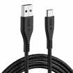 Picture of boAt Type C A320 Tangle-free, Sturdy Type C Cable with 3A Rapid Charging & 480mbps Data Transmission(Black)