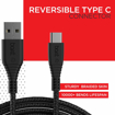 Picture of boAt Type C A320 Tangle-free, Sturdy Type C Cable with 3A Rapid Charging & 480mbps Data Transmission(Black)