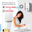 Picture of Racold Altroi+ 3L 3KW Vertical Instant Water Heater (Geyser) White, with Free Standard Installation & Pipes | Smart LED Ring | Free Electric Plug | Convenient for Kitchen & bathroom Applications (ALTRO i+ (3803273), 3L, 3kW)