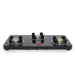 Picture of Pigeon by Stovekraft Sleek 3 Burner Ultra Slim Gas Stove with Glass Top, Manual, Black ,(14681)