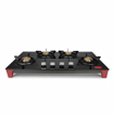 Picture of Pigeon by Stovekraft Infinity Glass Top 4 Burner Gas Stove, Manual Ignition (Black), (14062)