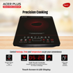 Pigeon By Stovekraft 14429 Acer Plus 1800 Watt Induction Cooktop with Feather Touch Control, Induction Stove comes with 8 Preset Menus and Auto-Shut Off features (Black)(14429) की तस्वीर