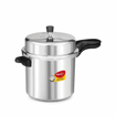 Picture of Pigeon by Stovekraft Deluxe Aluminium Outer Lid Pressure Cooker, 10 Litres, Silver, ((105) Deluxe Pressure Cooker 10 Litre Outer Lid)