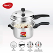 Picture of Pigeon by Stovekraft Inox Stainless Steel Pressure Cooker with Outer Lid, Compatible for Gas Stove and Induction, 3 Litre, Silver, ((14044) Inox Stainless Steel 3 Litre Outer Lid IB)