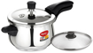 Picture of Pigeon by Stovekraft Inox Pro Stainless Steel 5 Litre Pressure cooker with Glass lid (Induction and Gas stove compatible), ((15011) Inox Pro Stainless Stieel 5L Pressure Cooker)