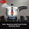 Picture of Pigeon by Stovekraft Inox Pro Stainless Steel 5 Litre Pressure cooker with Glass lid (Induction and Gas stove compatible), ((15011) Inox Pro Stainless Stieel 5L Pressure Cooker)