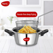 Picture of Pigeon Stainless Steel All in One Super Cooker Pro 3 litre with Pressure Cooker Outer Lid, Glass lid and Deep Frying Basket (14942)