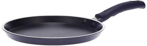 Picture of Pigeon by Stovekraft Aluminum Non-Stick Flat Tawa, 25cm, Black, (151)