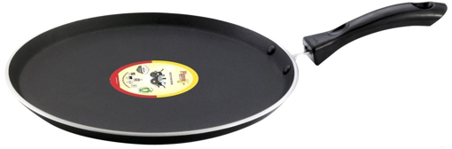 Picture of Pigeon by Stovekraft Non-Stick Aluminium Flat Tawa (31cm, Black), (153)