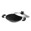 Picture of Pigeon by Stovekraft Special Aluminium Non-Stick Appachetty with Lid, 200mm, Black, Appachetty Special (236)