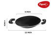 Picture of Pigeon by Stovekraft Special Aluminium Non-Stick Appachetty with Lid, 200mm, Black, Appachetty Special (236)