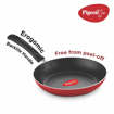 Pigeon Aluminium Nonstick Duo Pack Flat Tawa 250 and Fry Pan 200 Gift Set (Red),  Feavourite Duo Pack 250 Tawa + Fry Pan 200 (14099) की तस्वीर