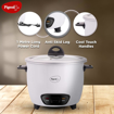 Picture of Pigeon by Stovekraft Joy Rice Cooker with Single pot, 1 litres. (White) | Toughened Glass Lid | 400 Watts | Aluminium Cooking Pot | Measuring Cup| Spatula | Energy Efficient Cooking (387)