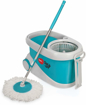 Picture of Pigeon Spin Mop-LX with Big Wheels and PVC Wringer Mop Set for Wet and Dry Floor/Wall (Aqua Green, 2 Refills), Large (14556)