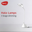 Picture of Pigeon Halo Rechargeable LED Reading Lamps with Flicker-Free USB Charging 3 Stage dimming, 10 Watt, (14714) (White, Medium)