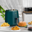 Picture of Pigeon Healthifry Manual Air Fryer, 360° High Speed Air Circulation Technology 1200 W with Non-Stick 4.2 L Basket - Green (15971)