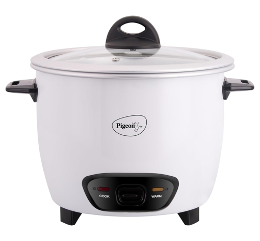 Pigeon by Stovekraft Joy 1.0 SDX 1-Liter 400-Watt Rice Cooker (White) (388) की तस्वीर